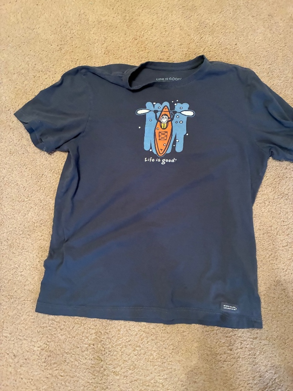 Blue Life is Good Tee Size Medium
